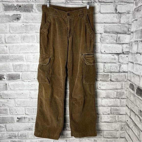Y2K High Rise Relaxed Fit Cargo Corduroy Pants - Picture 5 of 8